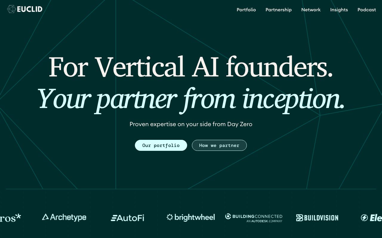 Euclid Ventures website