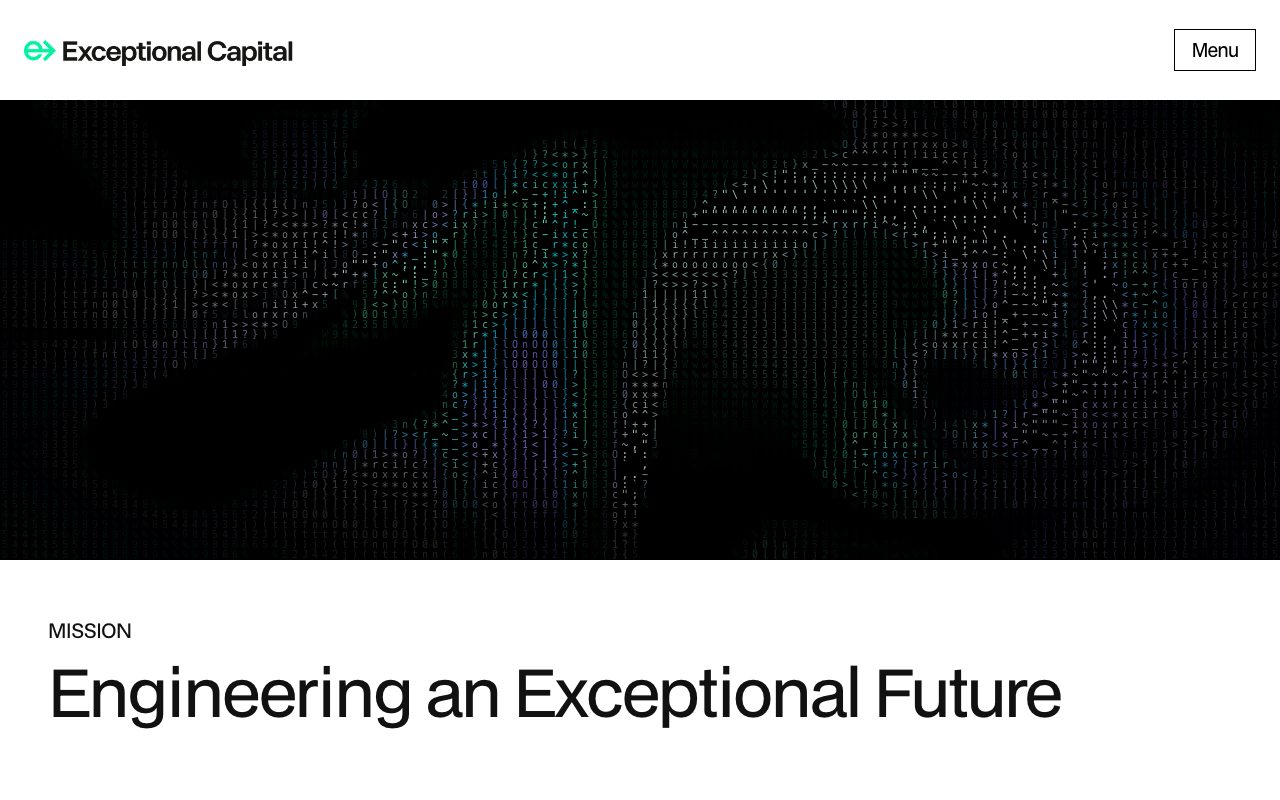 Exceptional Capital website