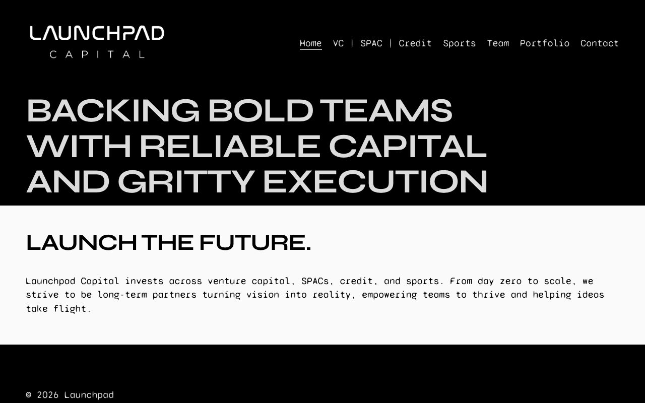 Launchpad Capital website