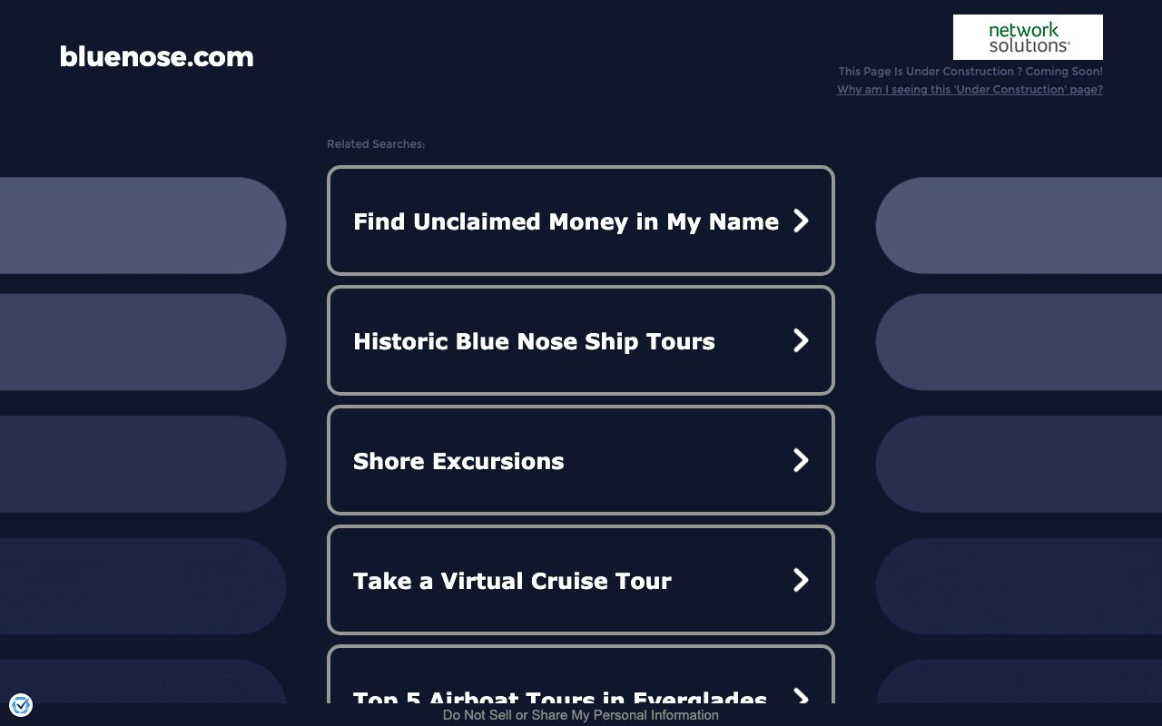 Bluenose Analytics website