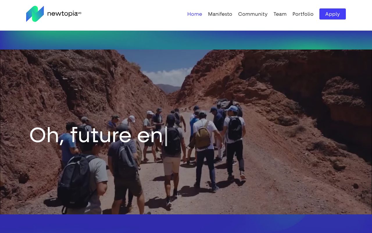 Newtopia VC website