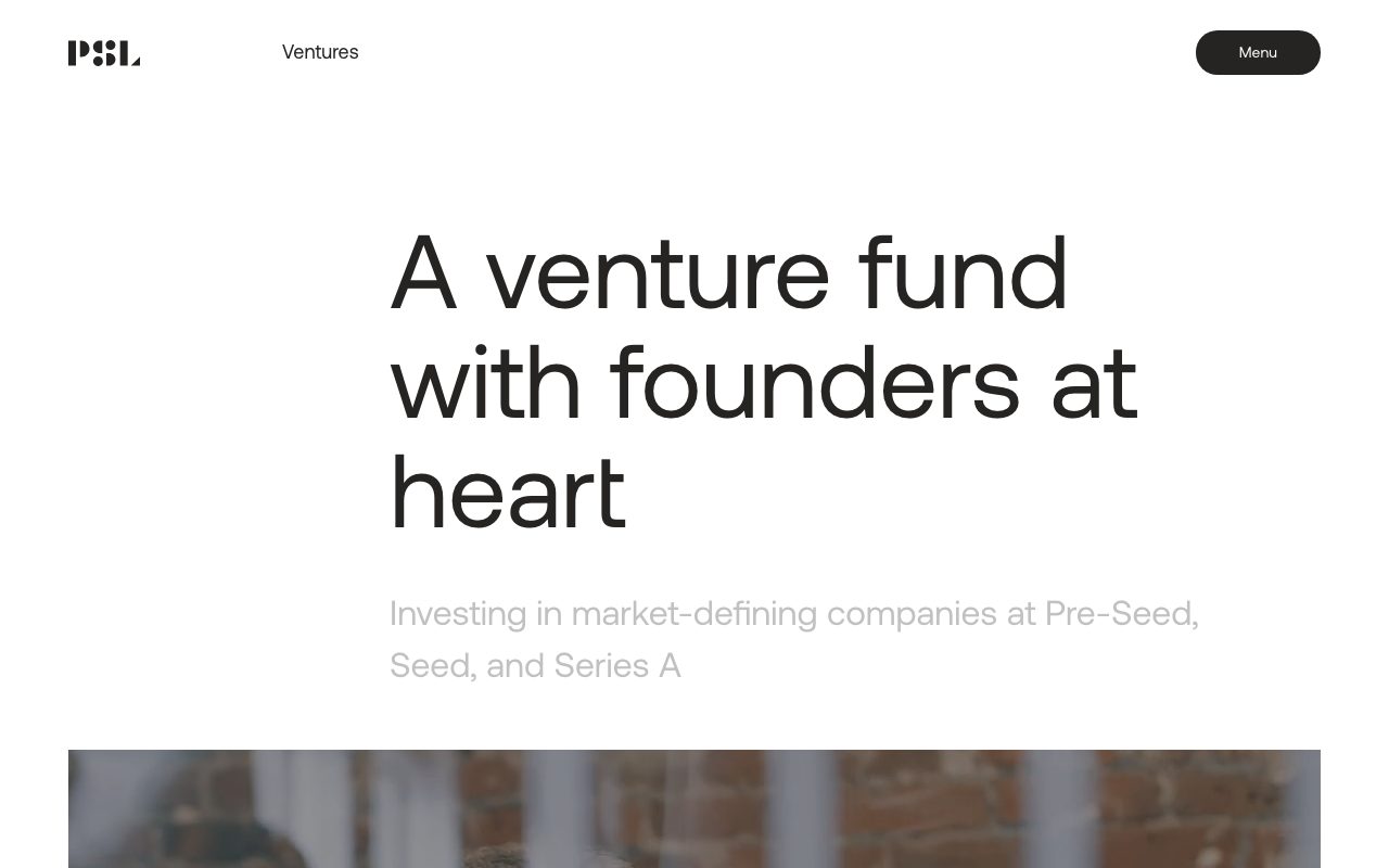 PSL Ventures website