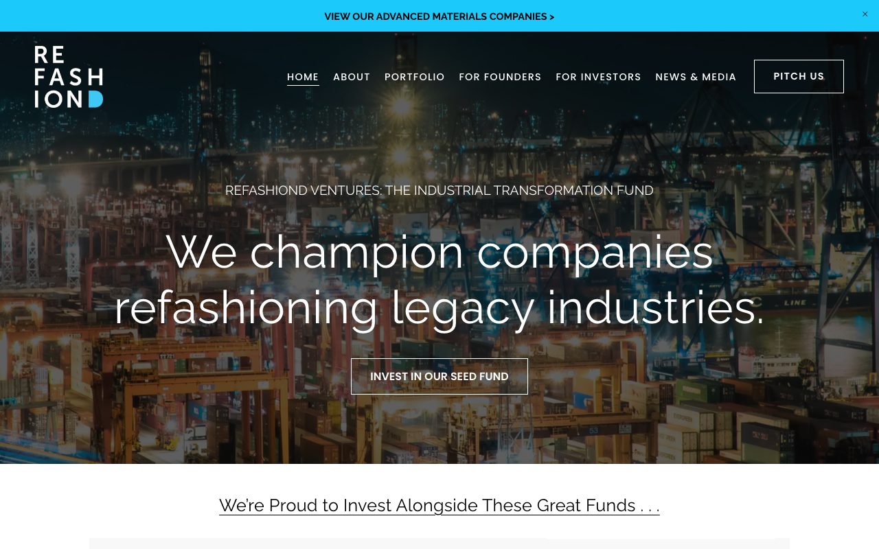 REFASHIOND Ventures website