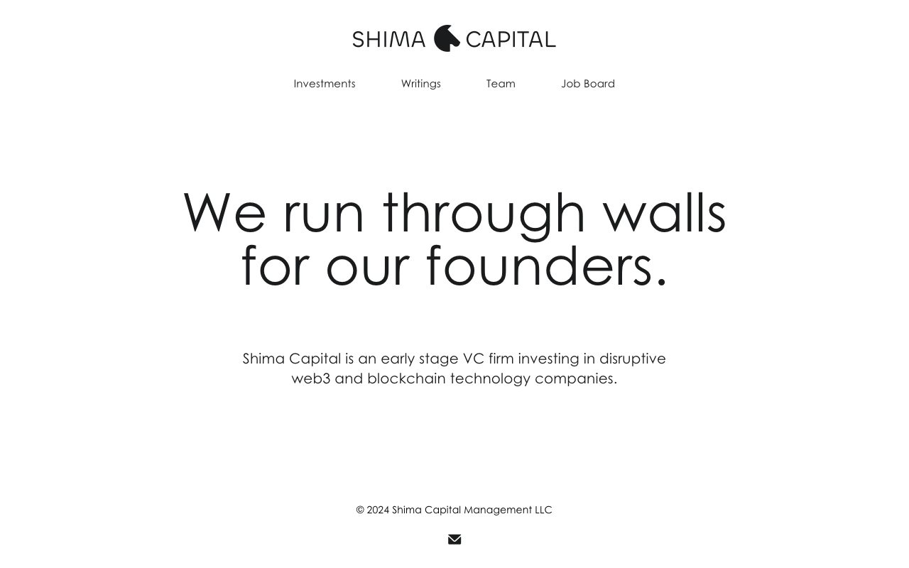 Shima Capital website