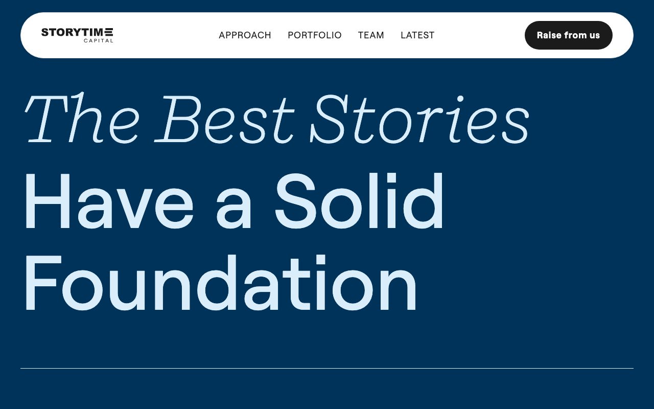Storytime Capital website