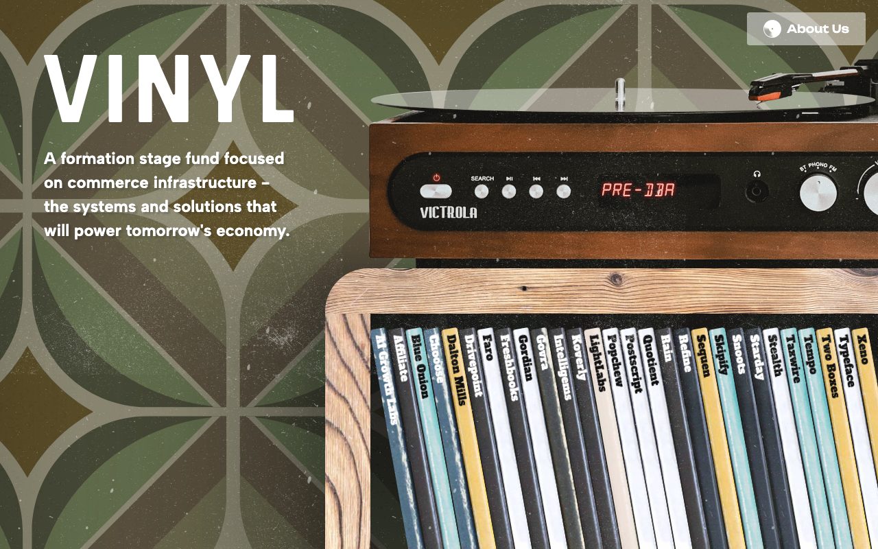 Vinyl Capital website