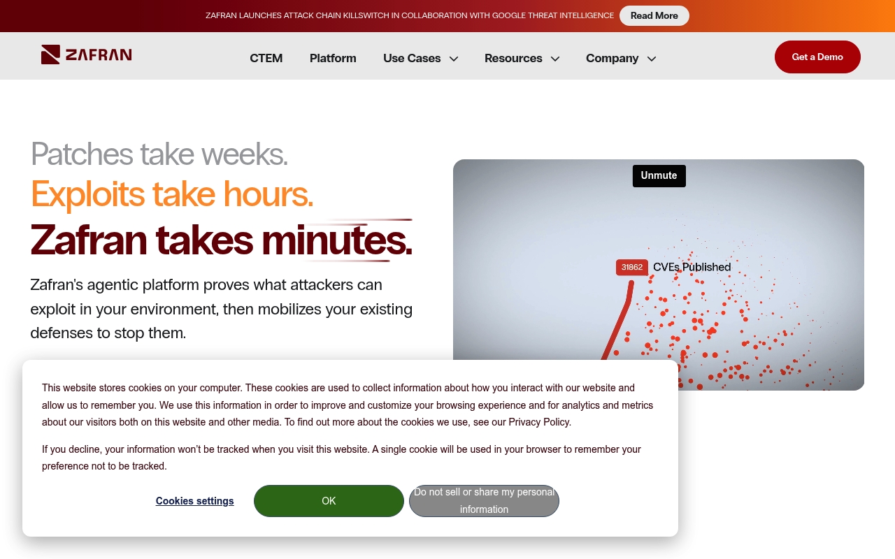 Zafran Security website