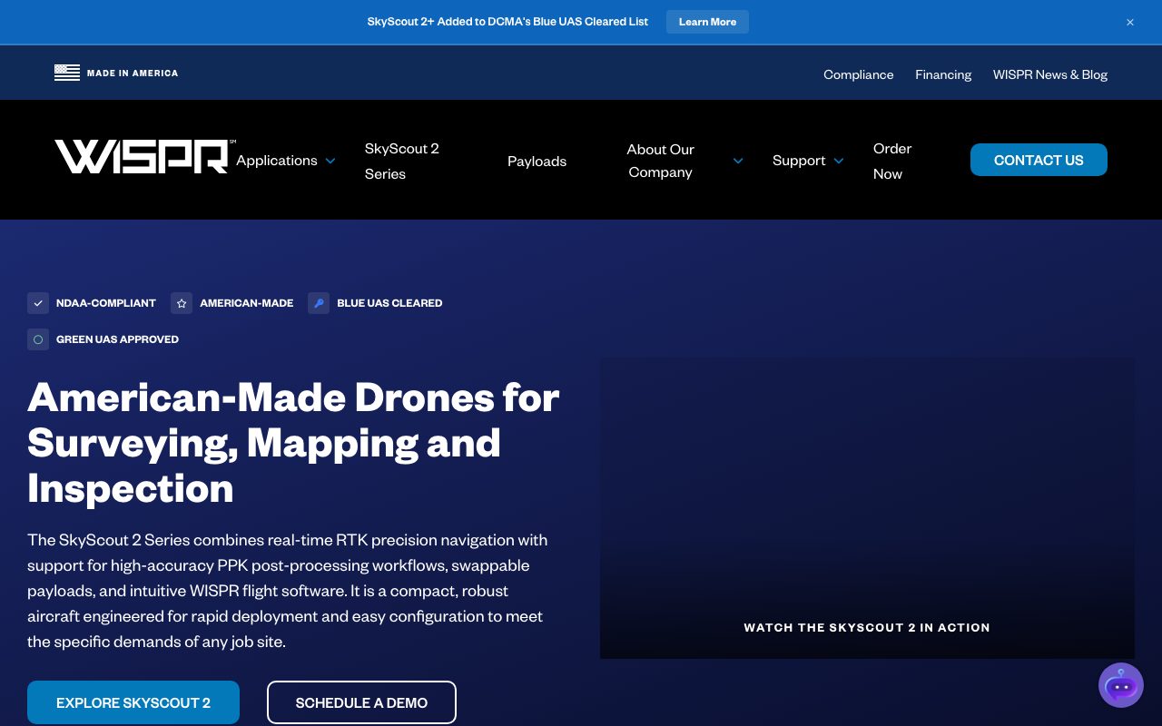 Autonomous Industrial Solutions website