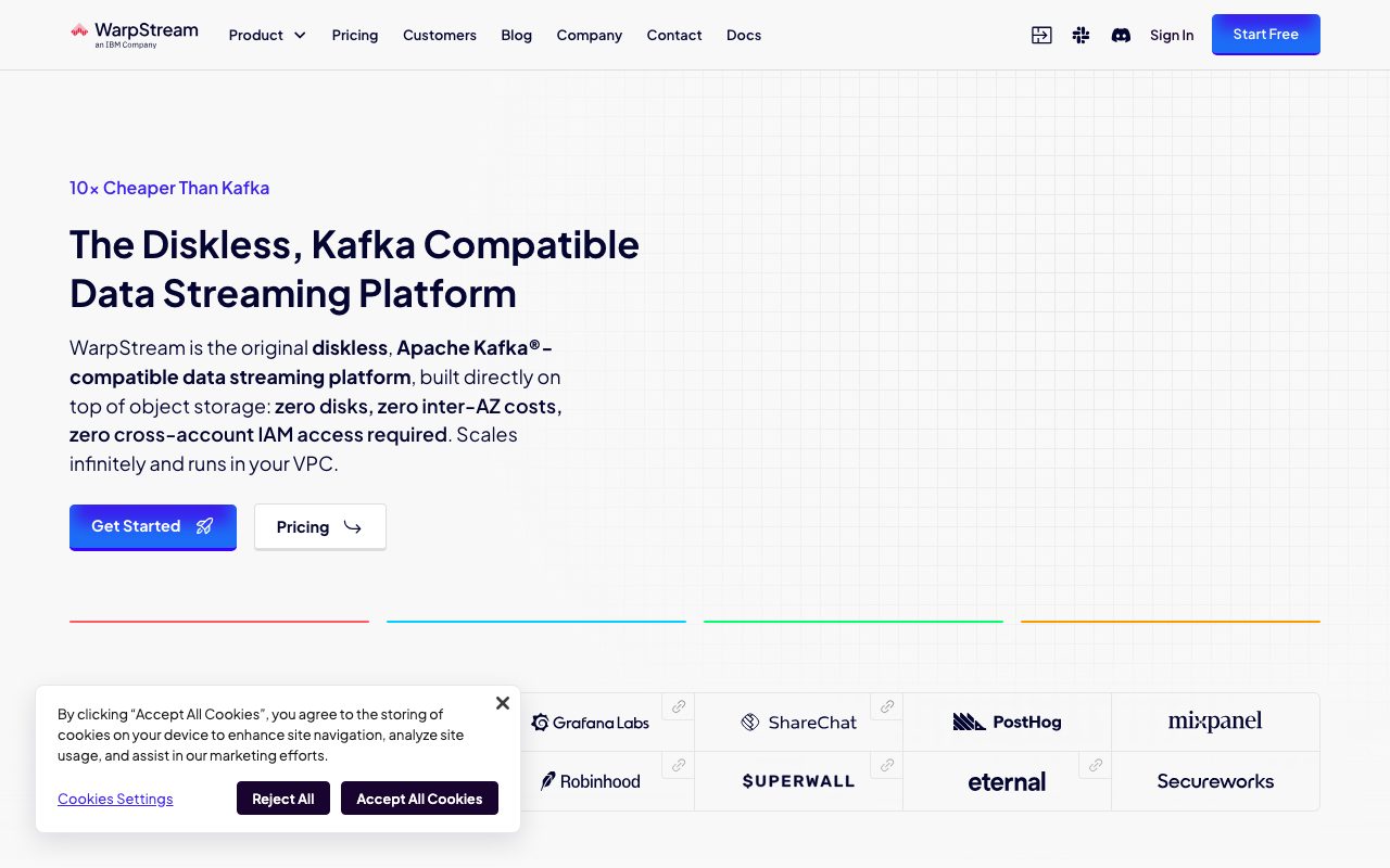 WarpStream Labs website