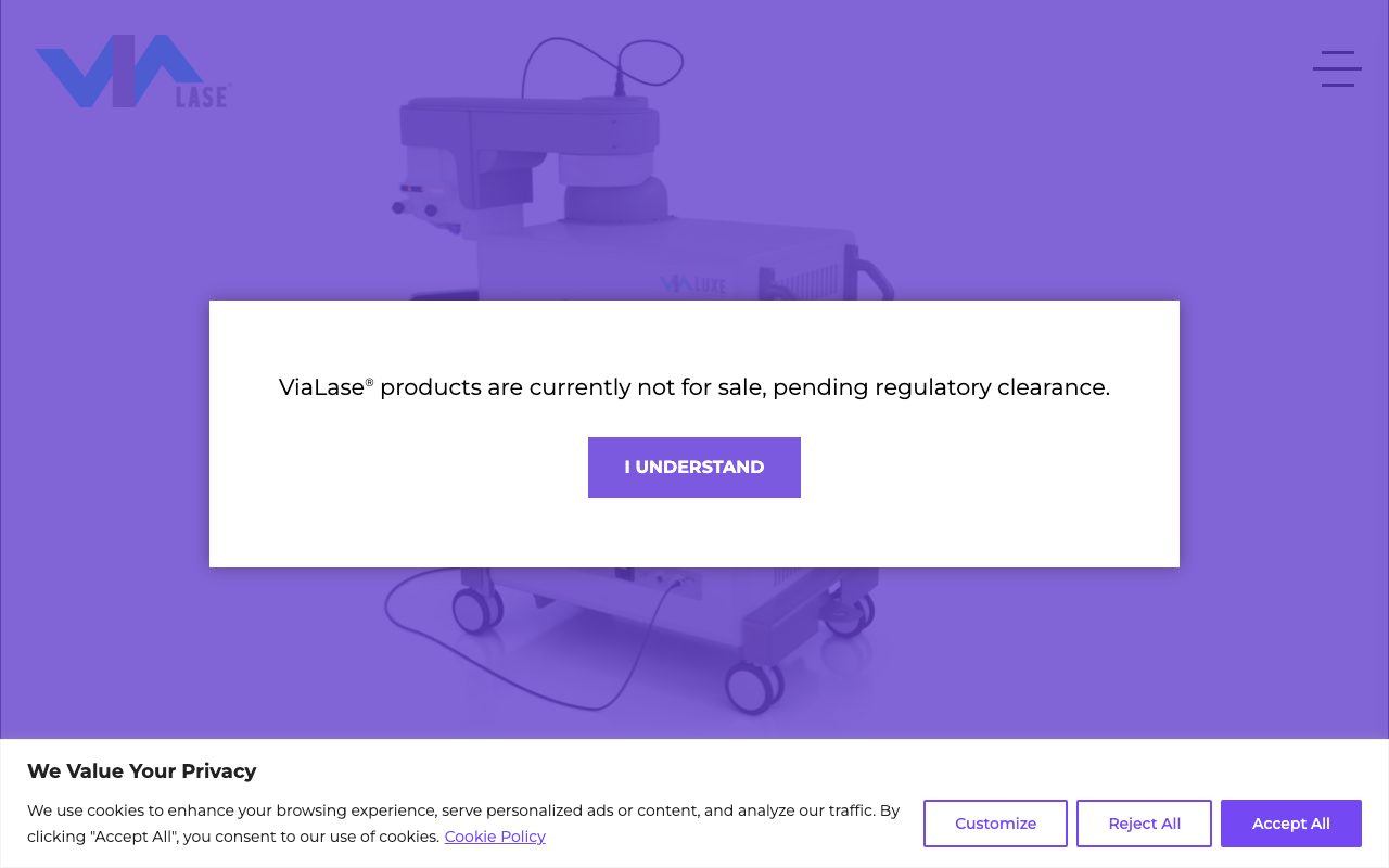 ViaLase website