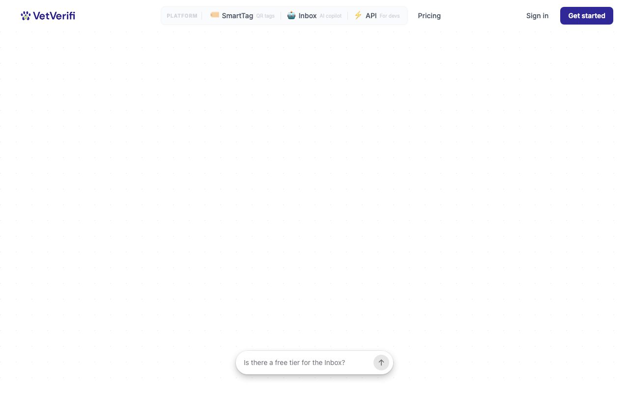 VetVerifi website