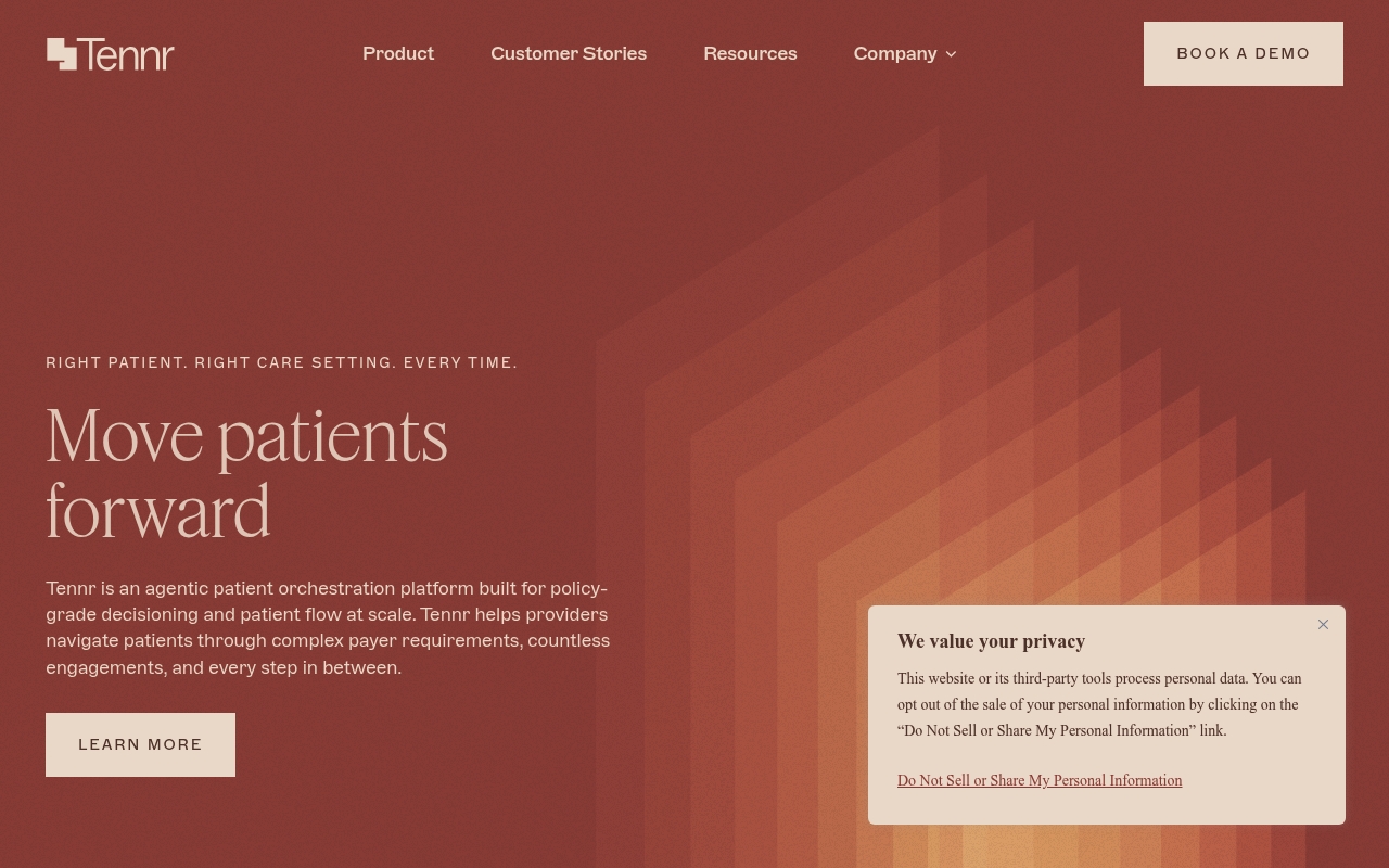TENNR website