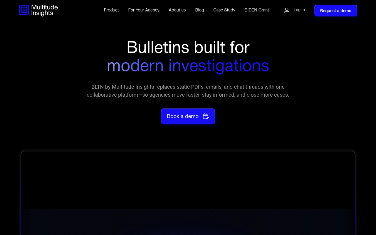 Multitude Insights website
