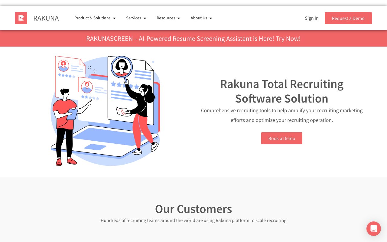 Rakuna website