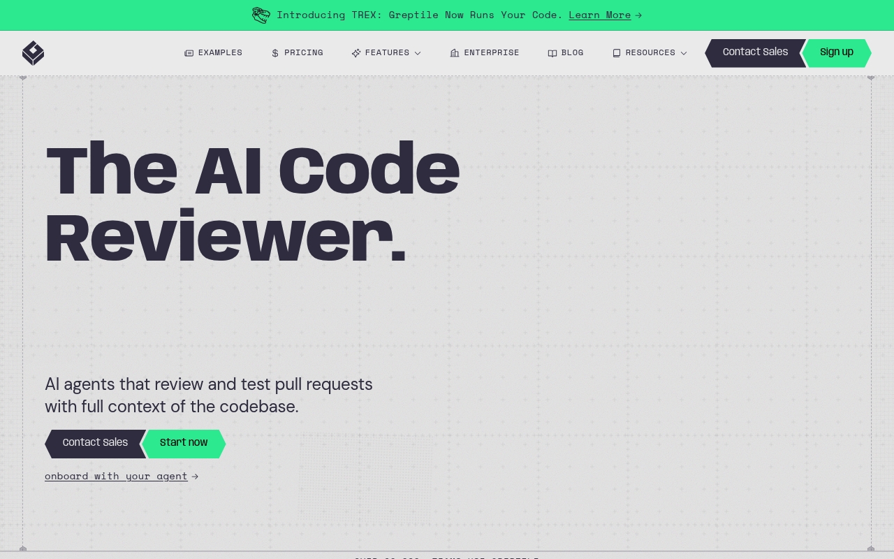 Greptile website