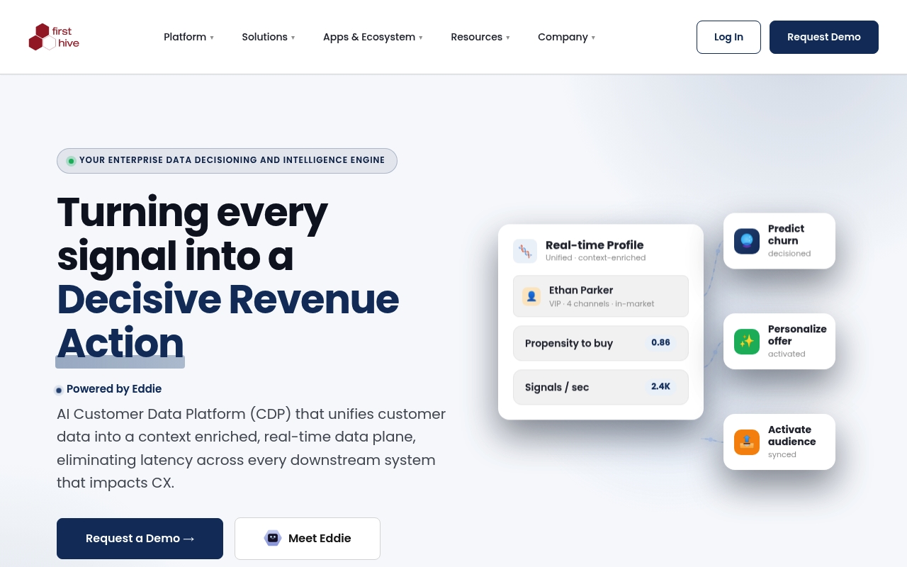 FirstHive website