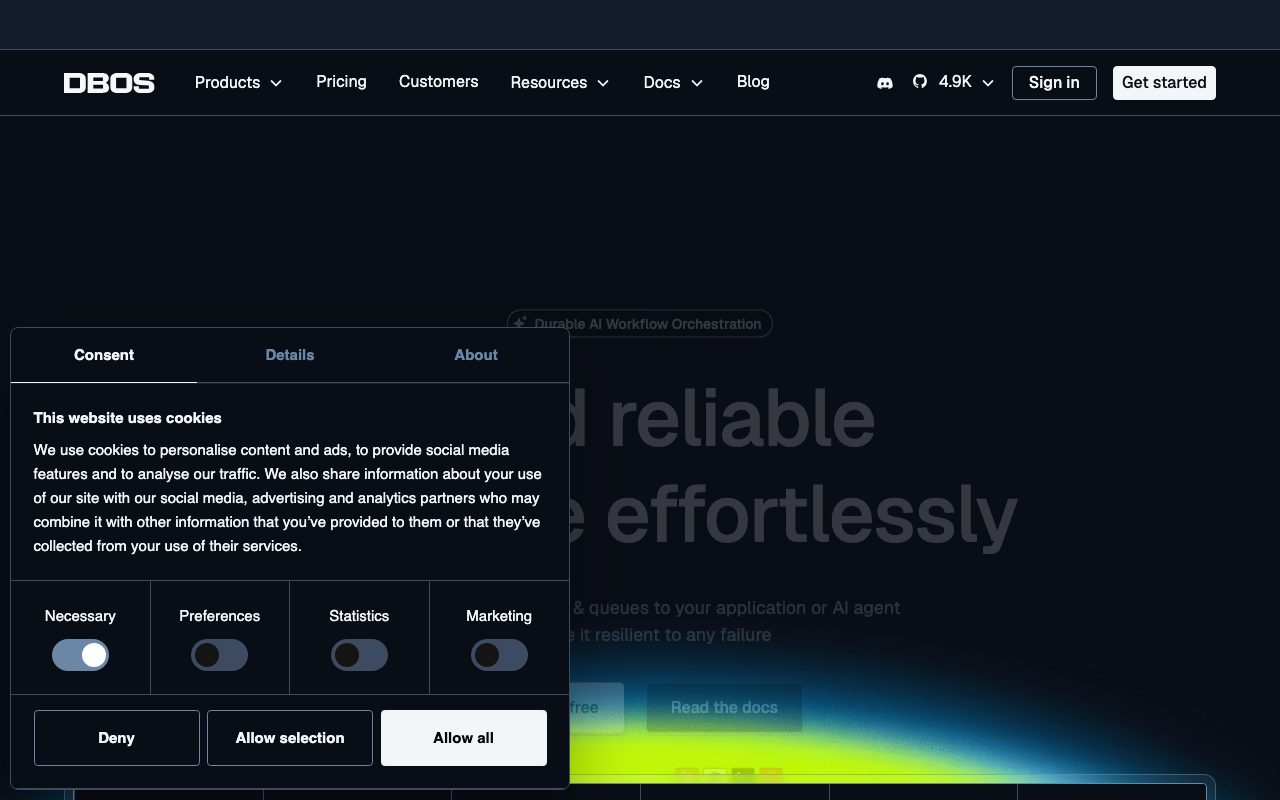 DBOS website