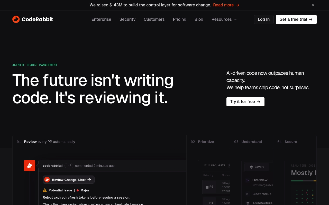 CodeRabbit website