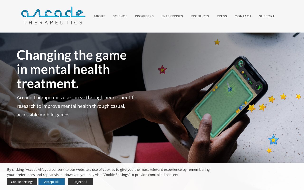 Arcade Therapeutics website