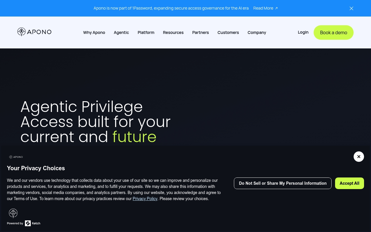 Apono website