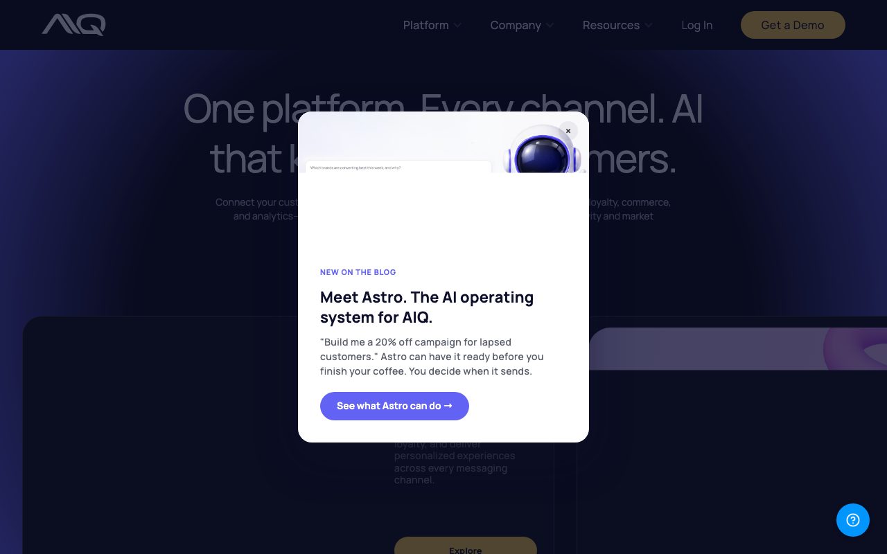 Alpine IQ website