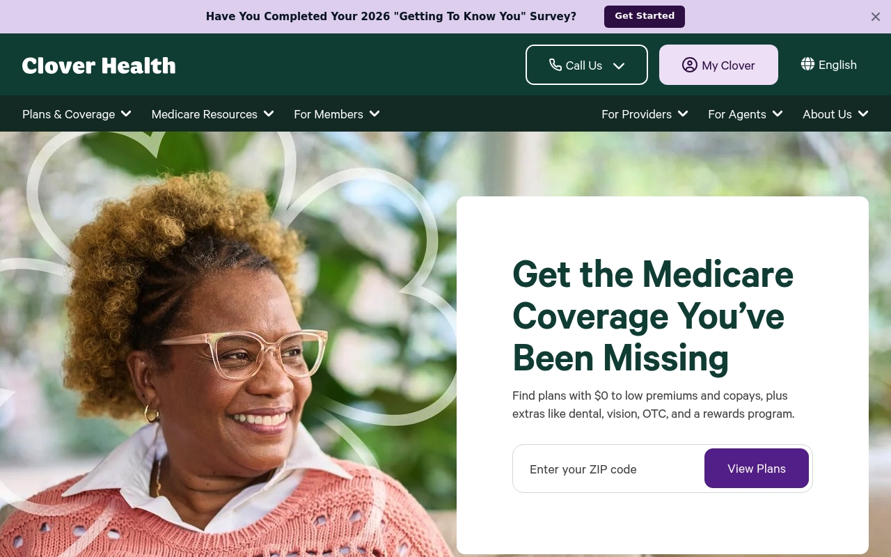 Clover Health website
