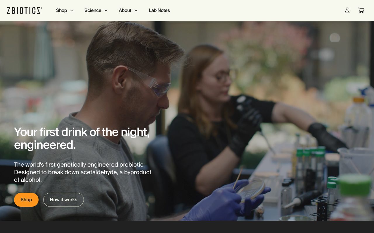 ZBiotics website
