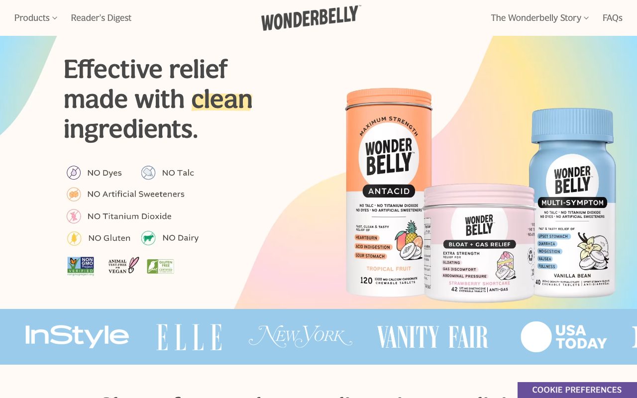 Wonderbelly website