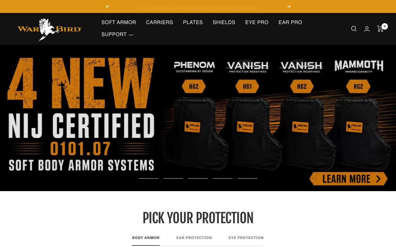 Warbird Protection Group website