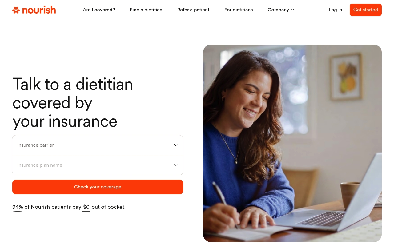 Nourish website