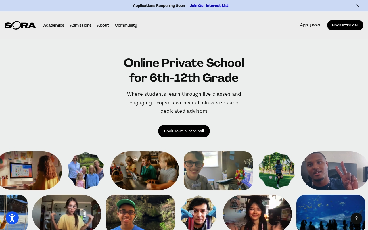 Sora Schools website