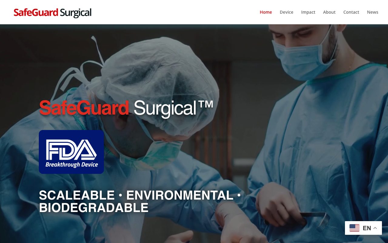 SafeGuard Surgical website