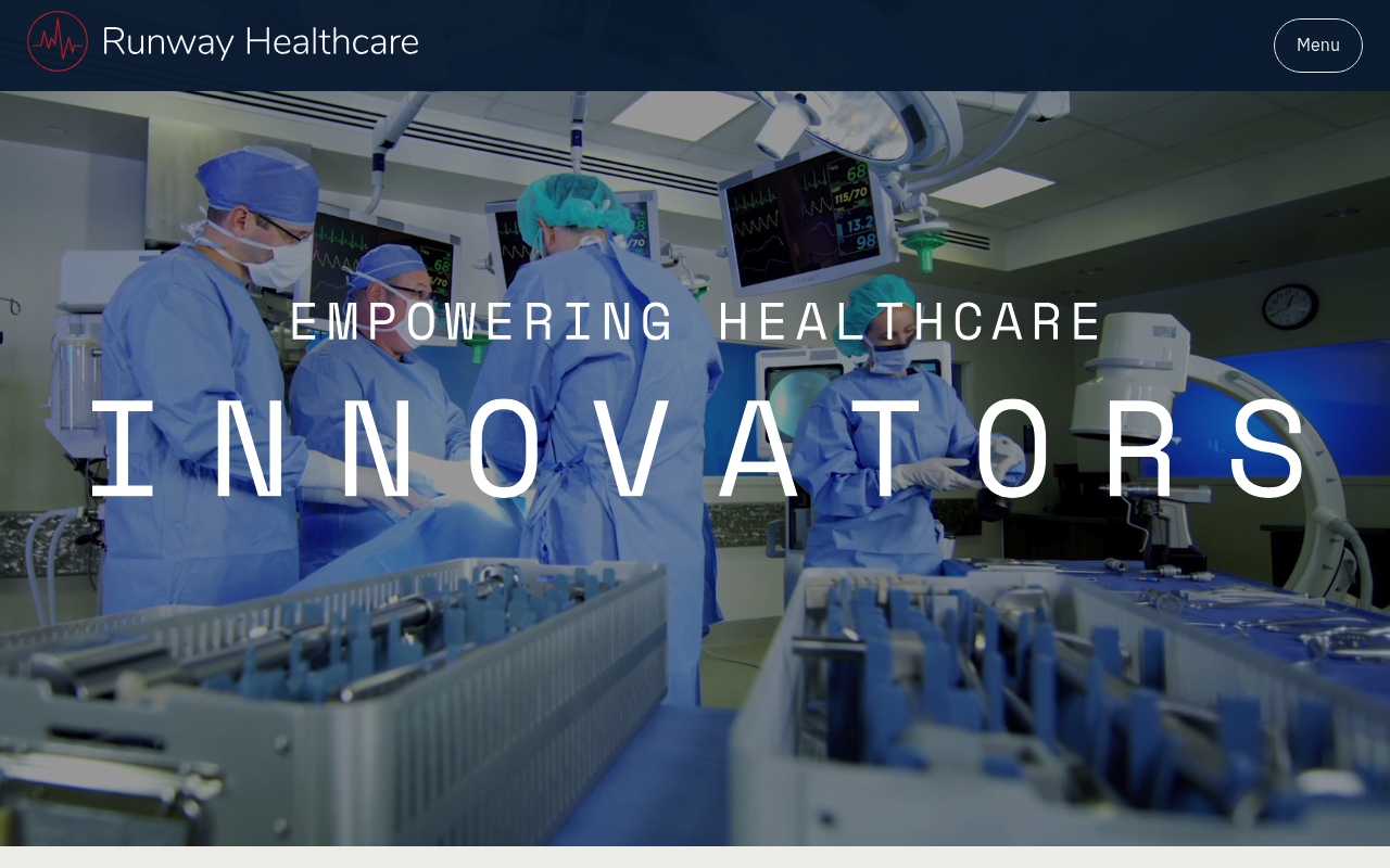 Runway Healthcare website