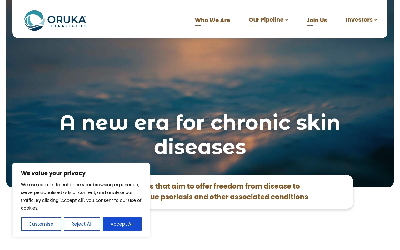 Oruka Therapeutics website