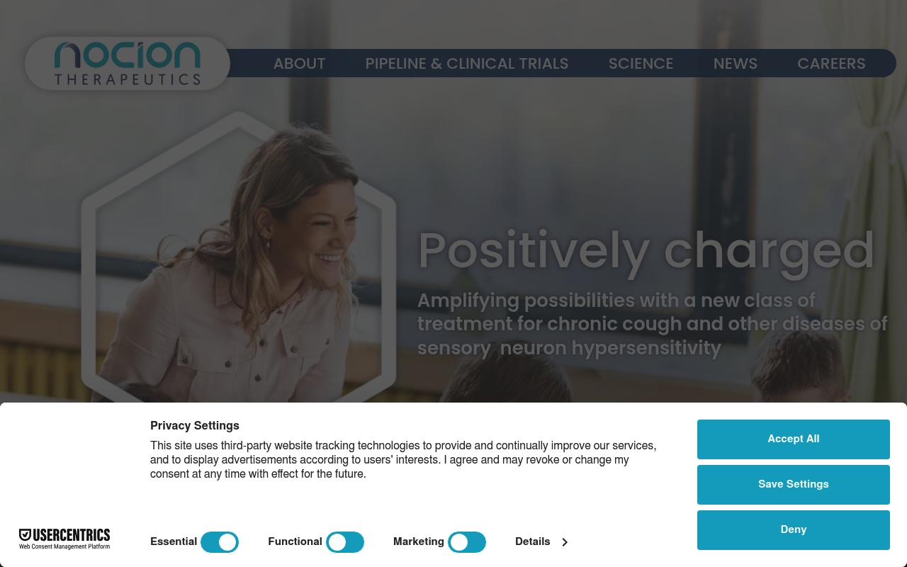 Nocion Therapeutics website