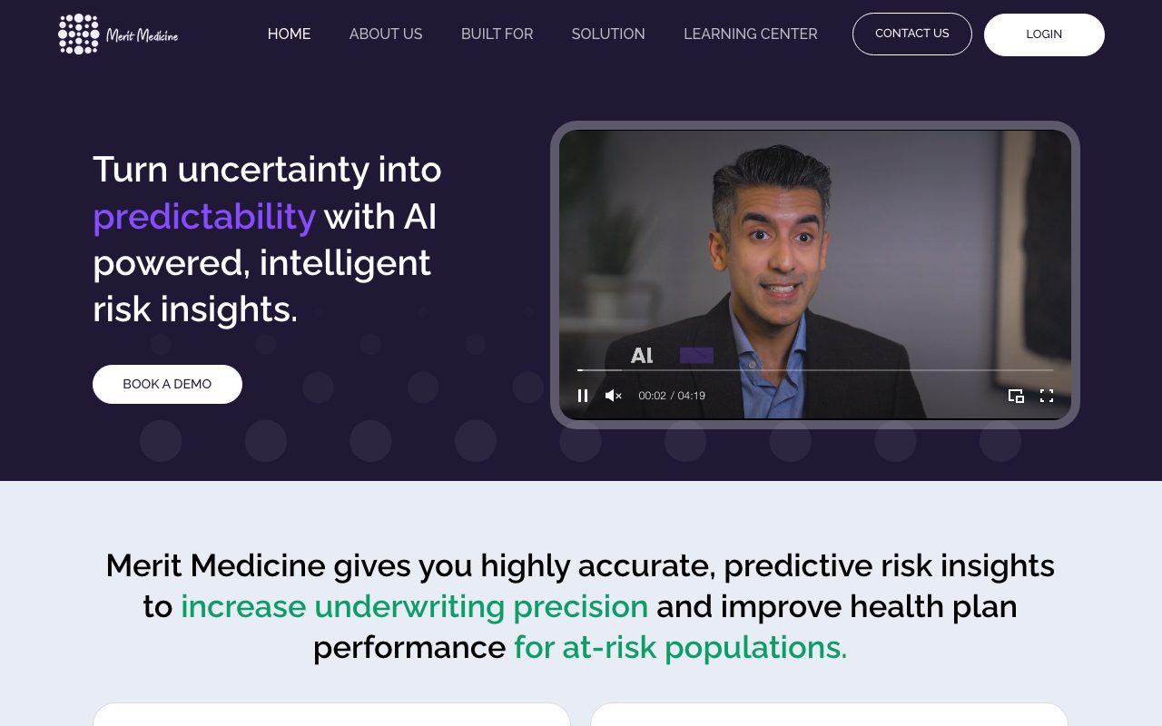 Merit Medicine website