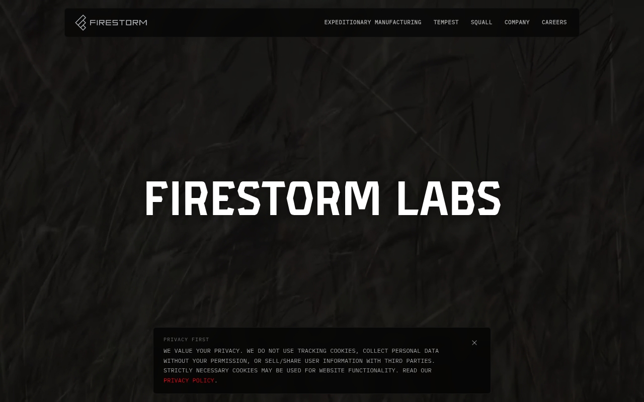 Firestorm Labs website