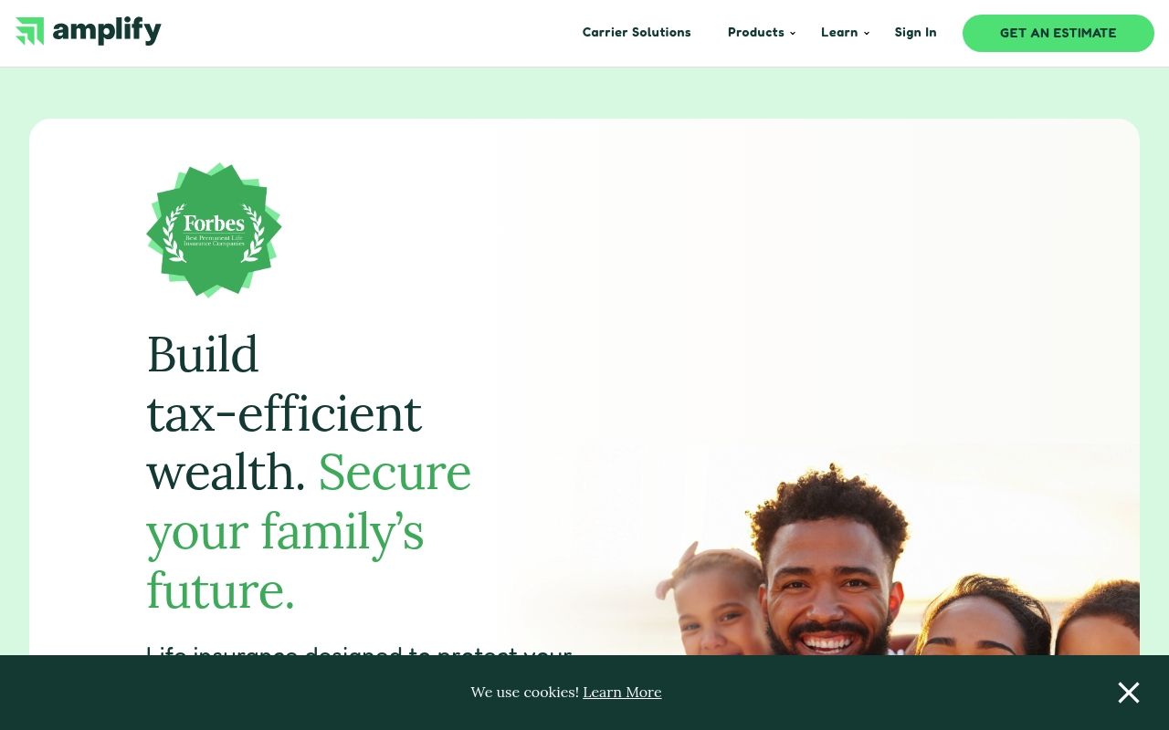 Amplify Life Insurance website