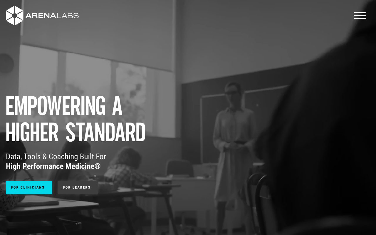 Arena Labs website