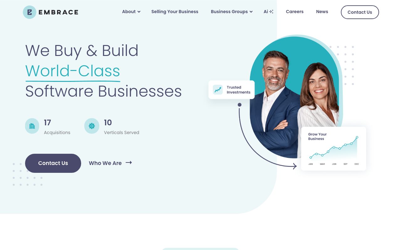 Embrace Software website