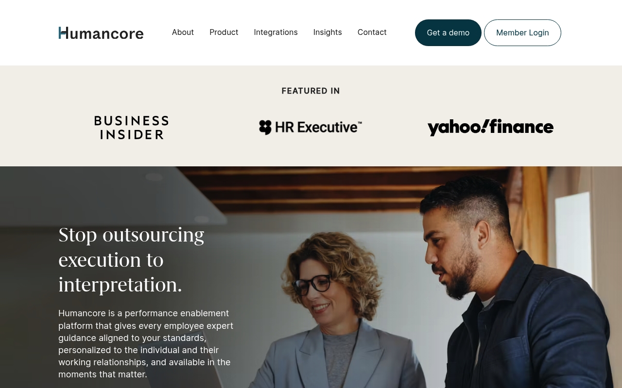 HUMANCORE website