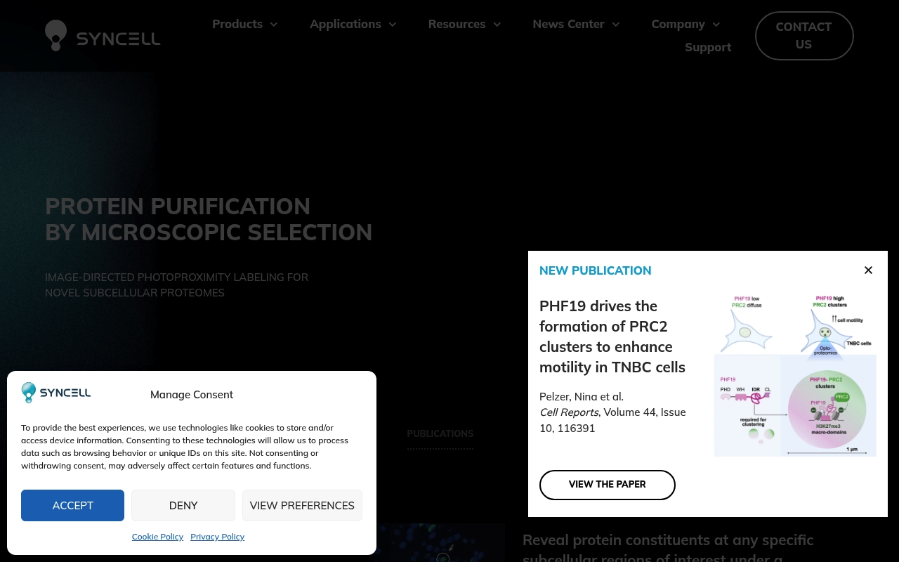 Syncell website