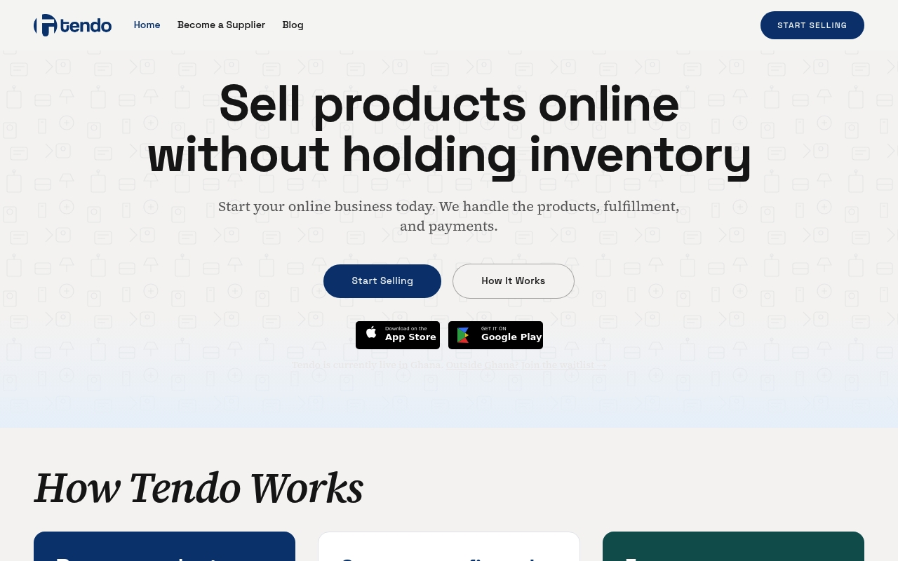 Tendo website