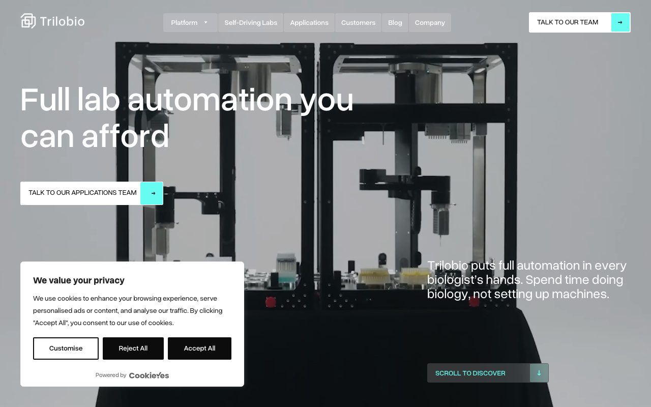 Trilobio website