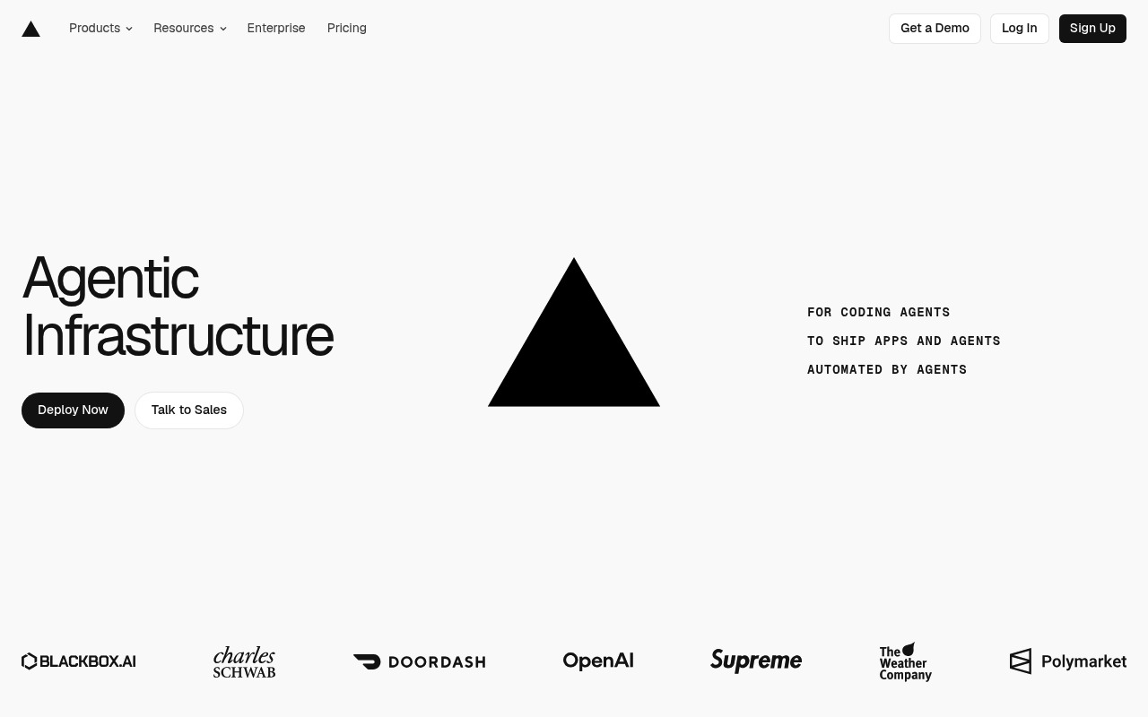 Vercel website