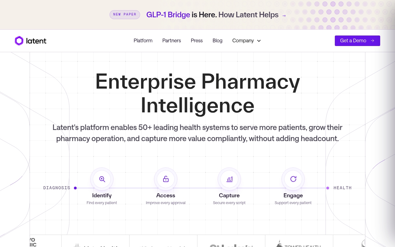 Latent Health website