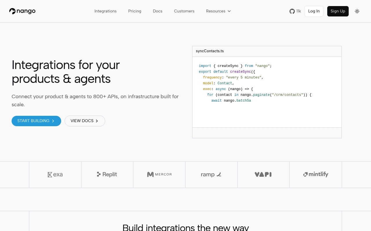 Nango website