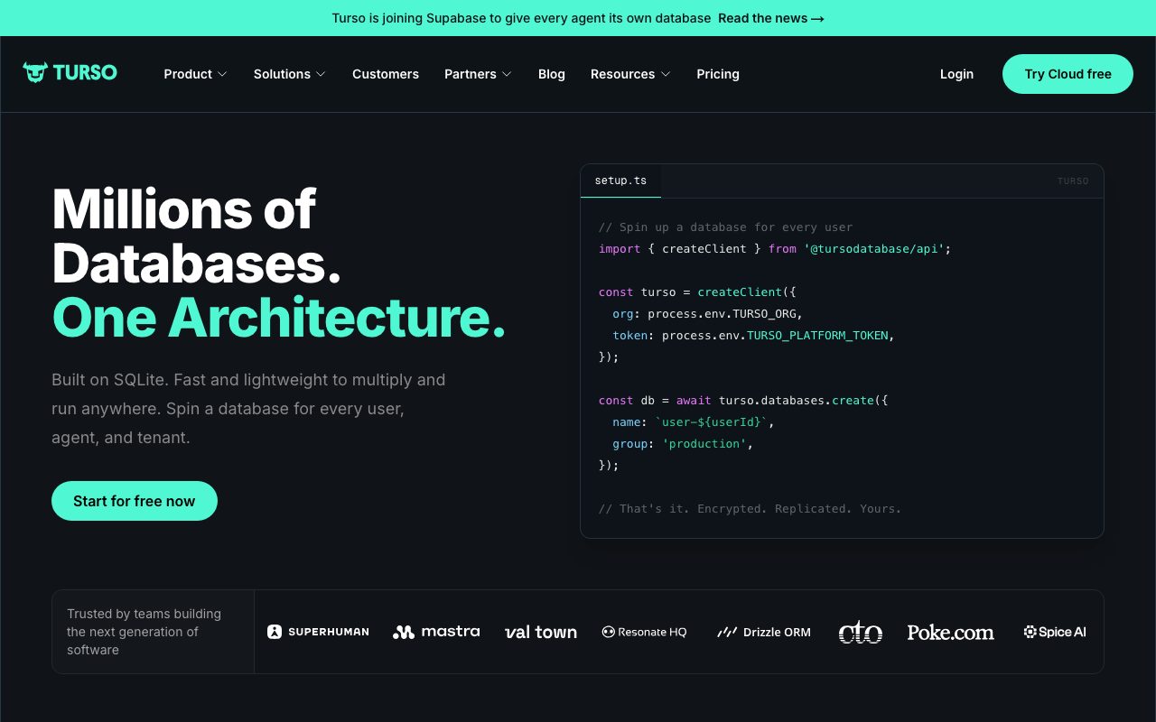 Turso website