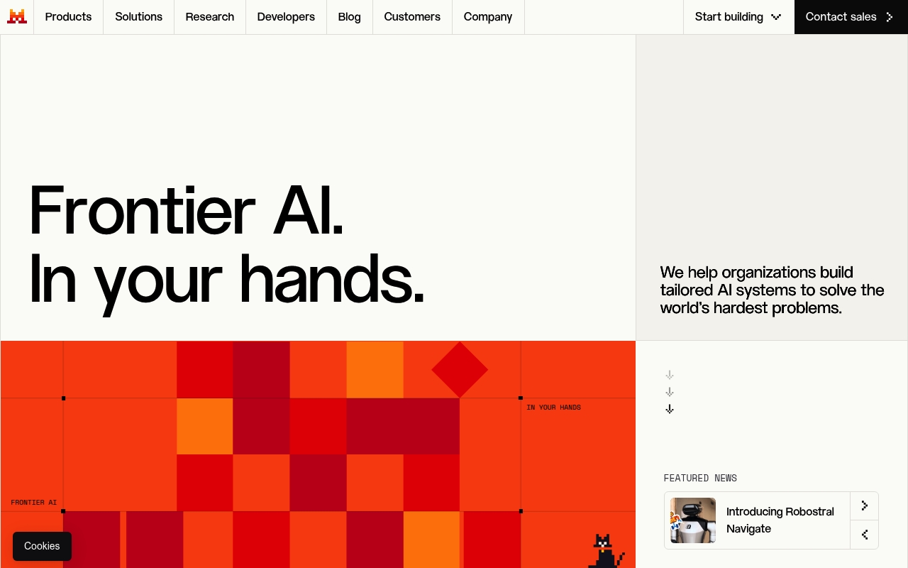 Mistral website