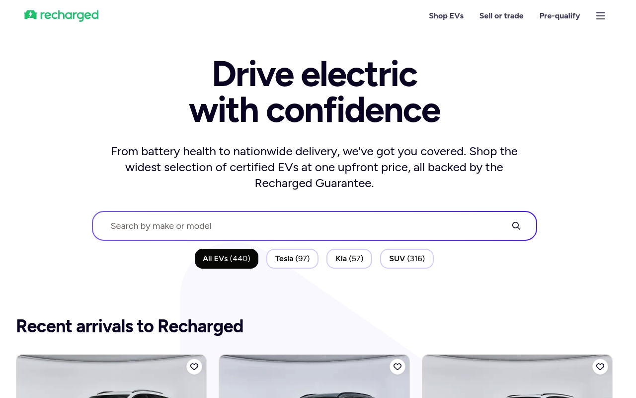 Recharged website